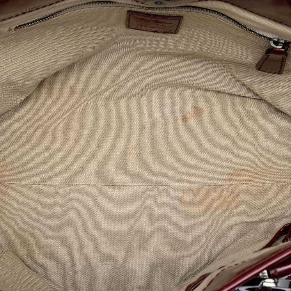 Pre-Loved Burberry House Check Coated Canvas Hearts Gracie Tote - Picture 4 of 7